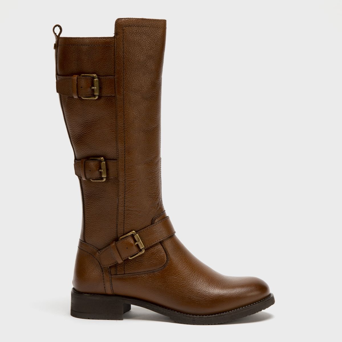 APOLOGY - Bota Biker Larga Mujer Cuero Café Apology