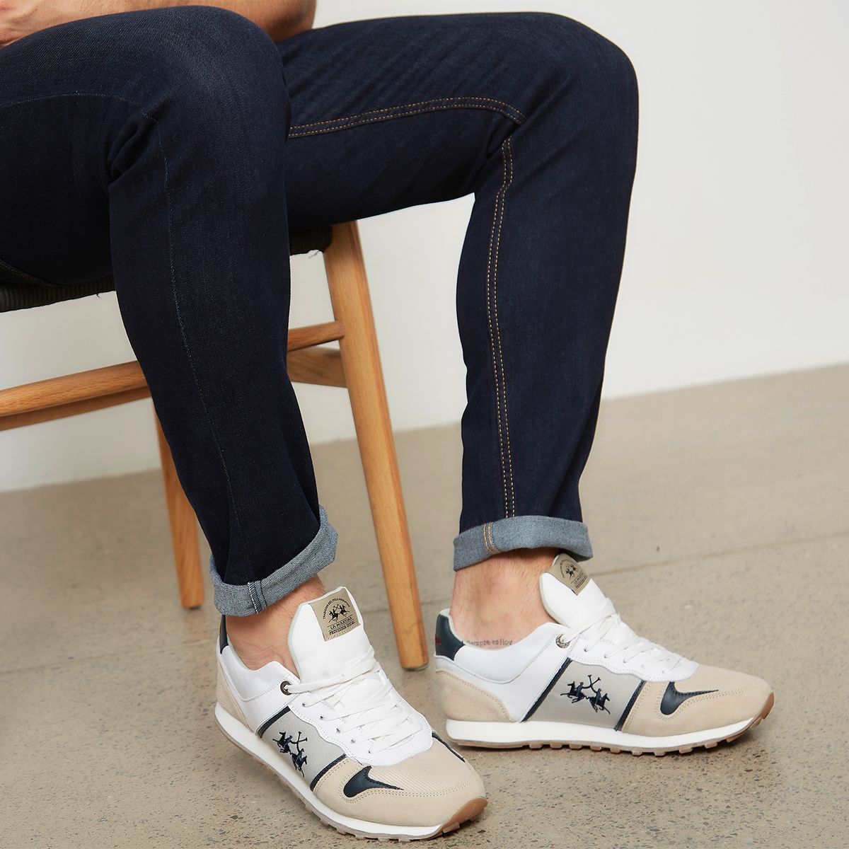 LA MARTINA - Zapatilla Urbana Hombre Beige La Martina