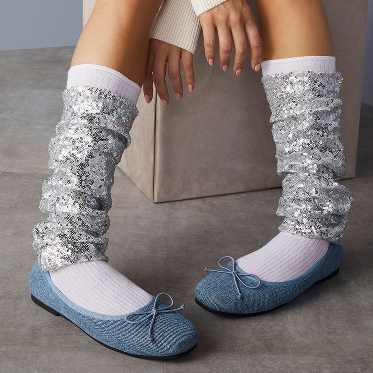 SYBILLA - Ballerina Mujer Azul Sybilla