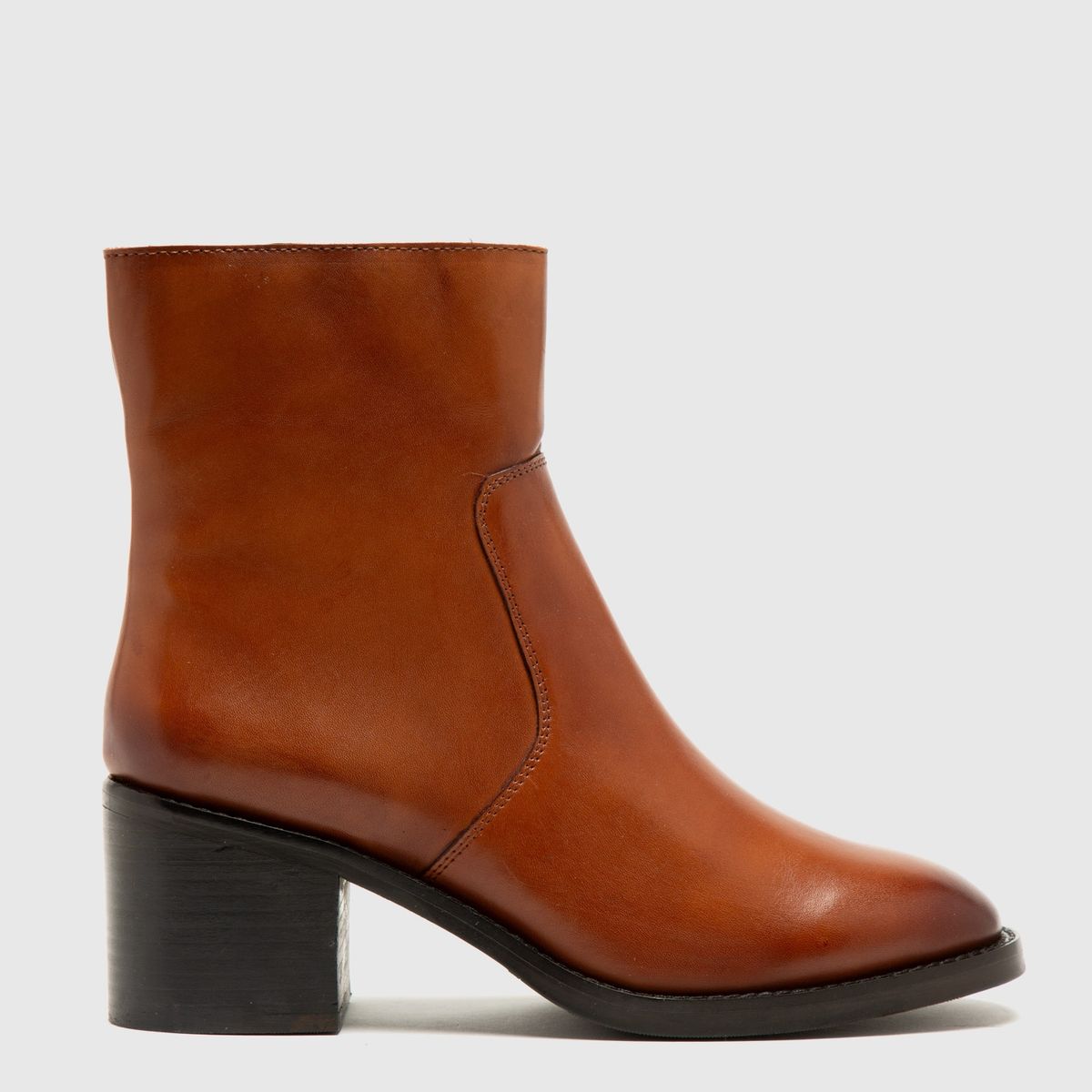 BASEMENT - Botín  Mujer Cuero Café Basement