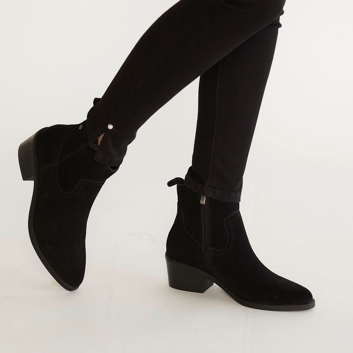 APOLOGY - Botín  Mujer Cuero Negro Apology