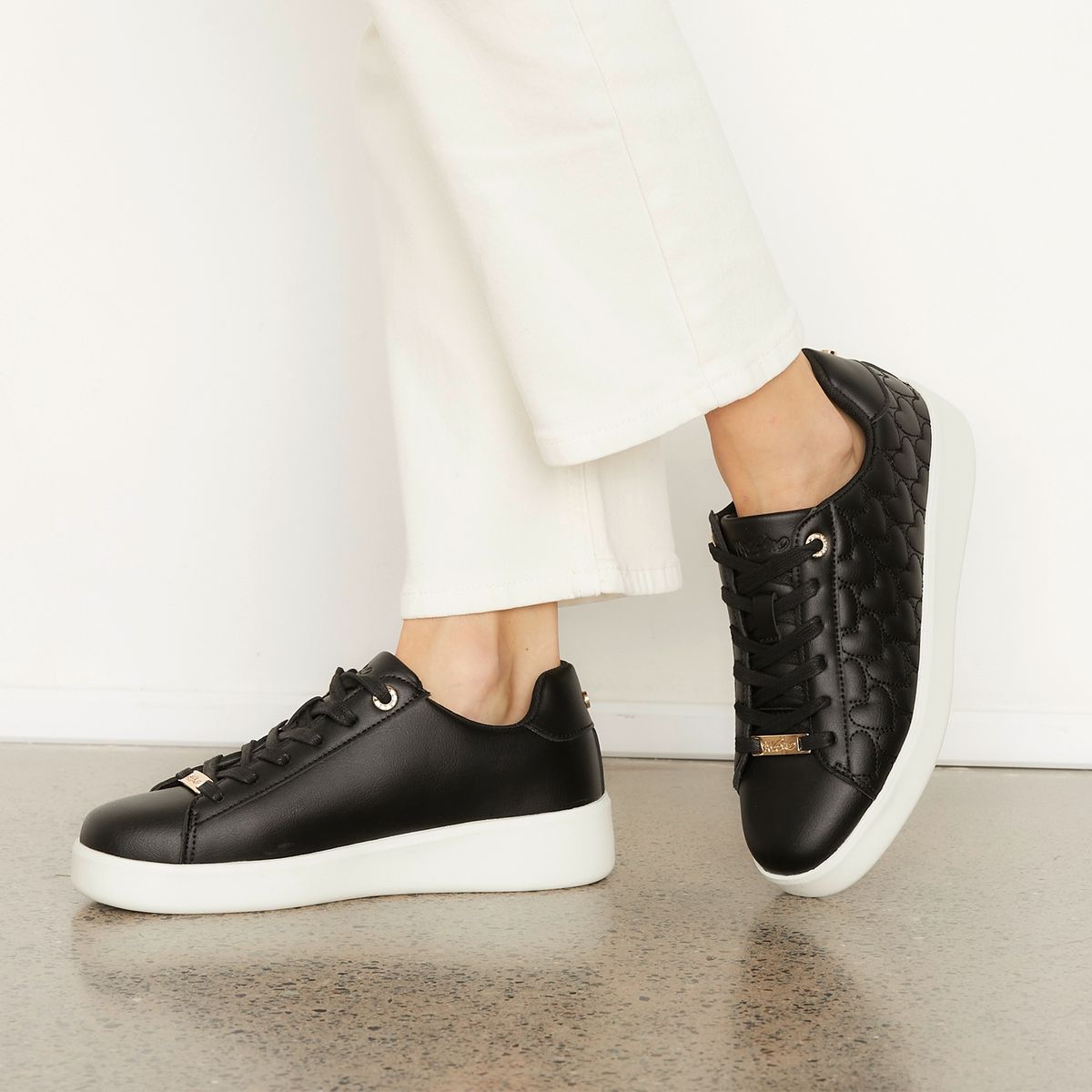 MOSSIMO - Zapatilla Urbana Mujer Negro Mossimo