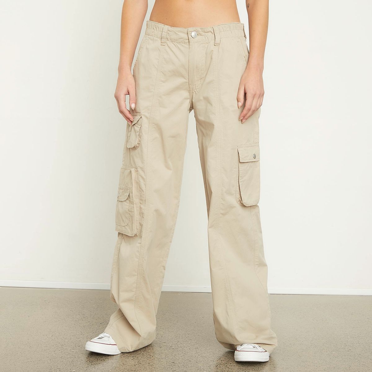 AMERICANINO - Pantalón Cargo Tiro Bajo Mujer Americanino