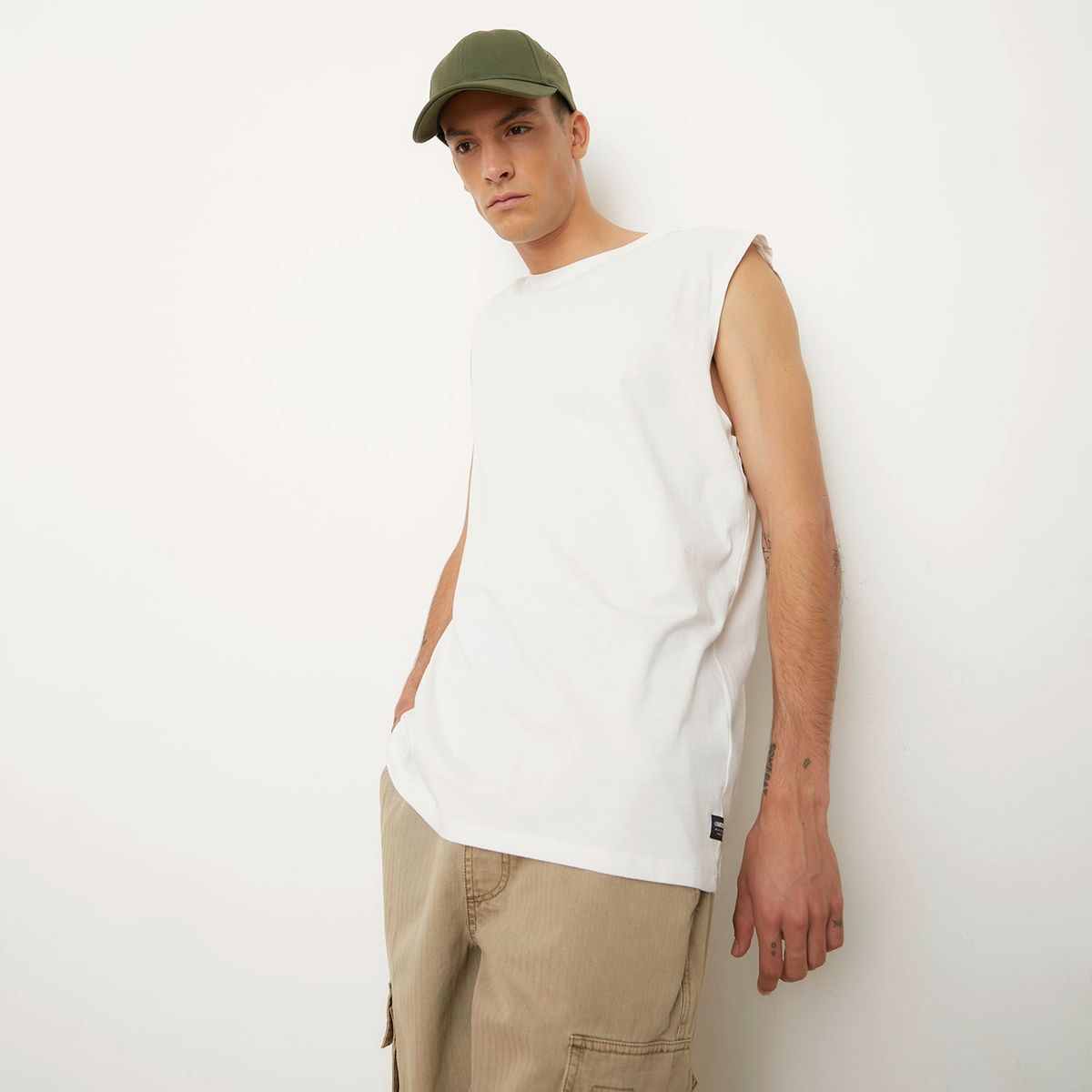 AMERICANINO - Polera Sin Manga Hombre Algodón Americanino