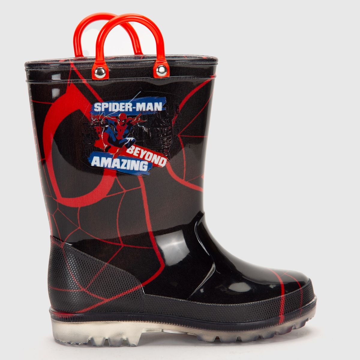 MARVEL - Bota De Agua Niño Con Luces Negro (22 a 33) Marvel
