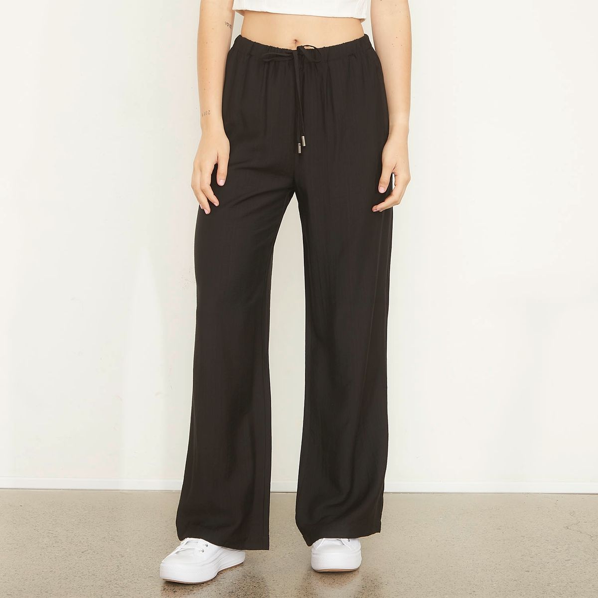 SYBILLA - Pantalón Mujer Viscosa Tiro Medio Sybilla