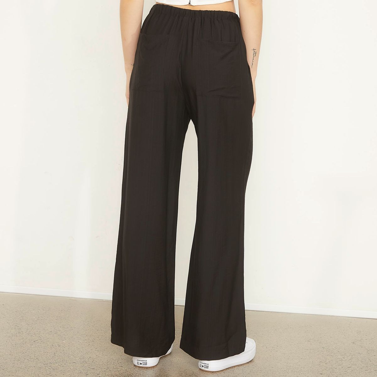 SYBILLA - Pantalón Mujer Viscosa Tiro Medio Sybilla