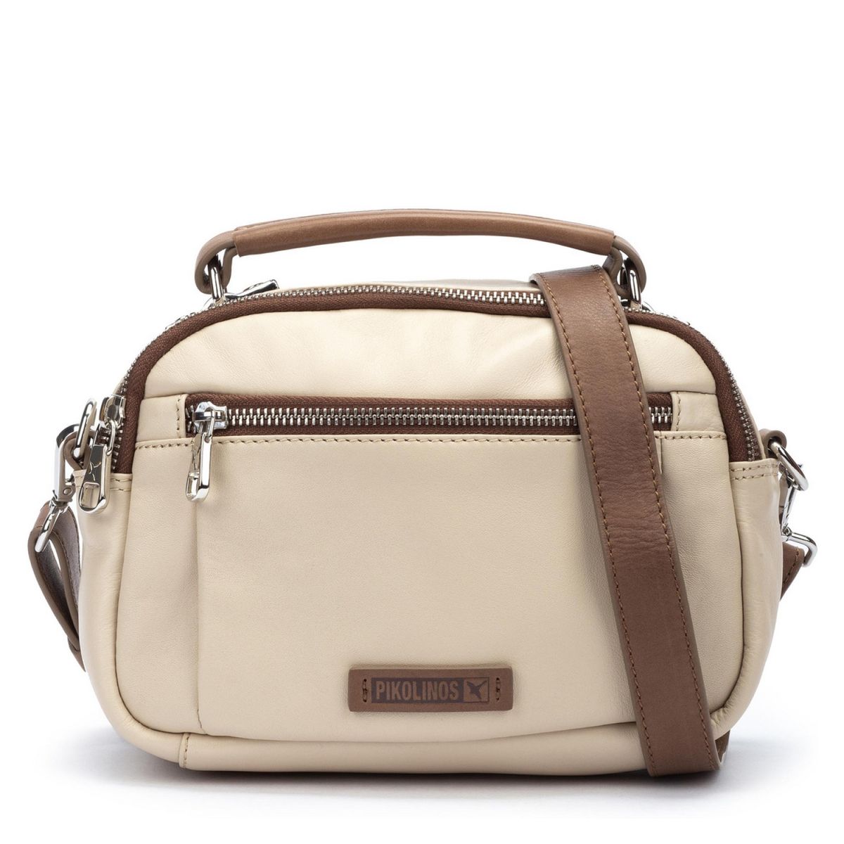 PIKOLINOS - Cartera Cuero Mujer Blanco Pikolinos