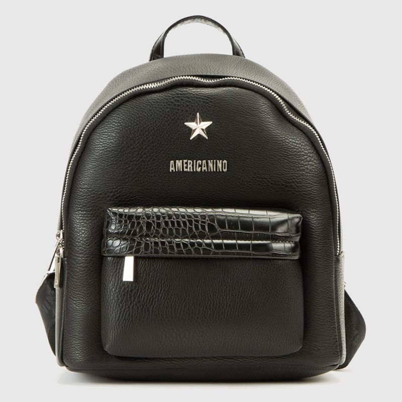 AMERICANINO - Mochila Mujer Negra Americanino