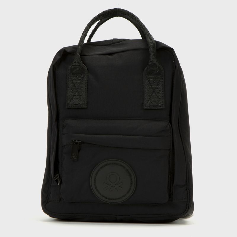 BENETTON - Mochila Negra Mujer Benetton