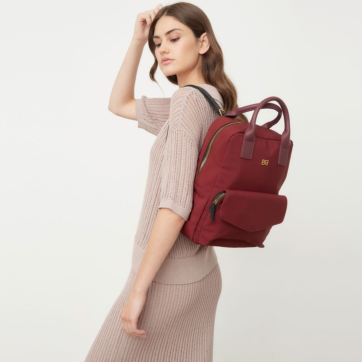 BASEMENT - Mochila Roja Mujer Basement