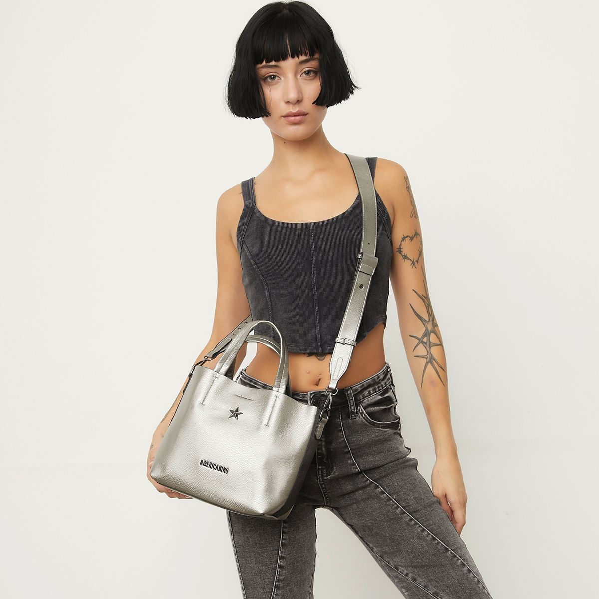 AMERICANINO - Cartera Mujer Negra Americanino