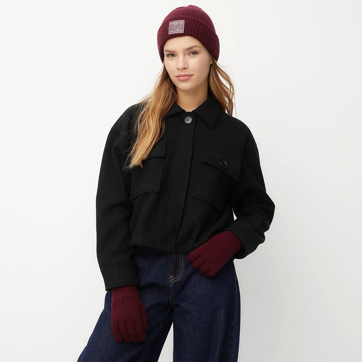 SYBILLA - Set de Gorro y Guantes Mujer Sybilla Textil Casual