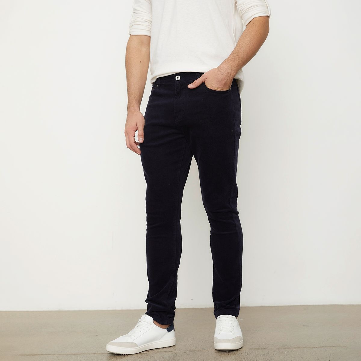 NEWPORT - Pantalón Skinny Fit Cotelé Hombre Newport
