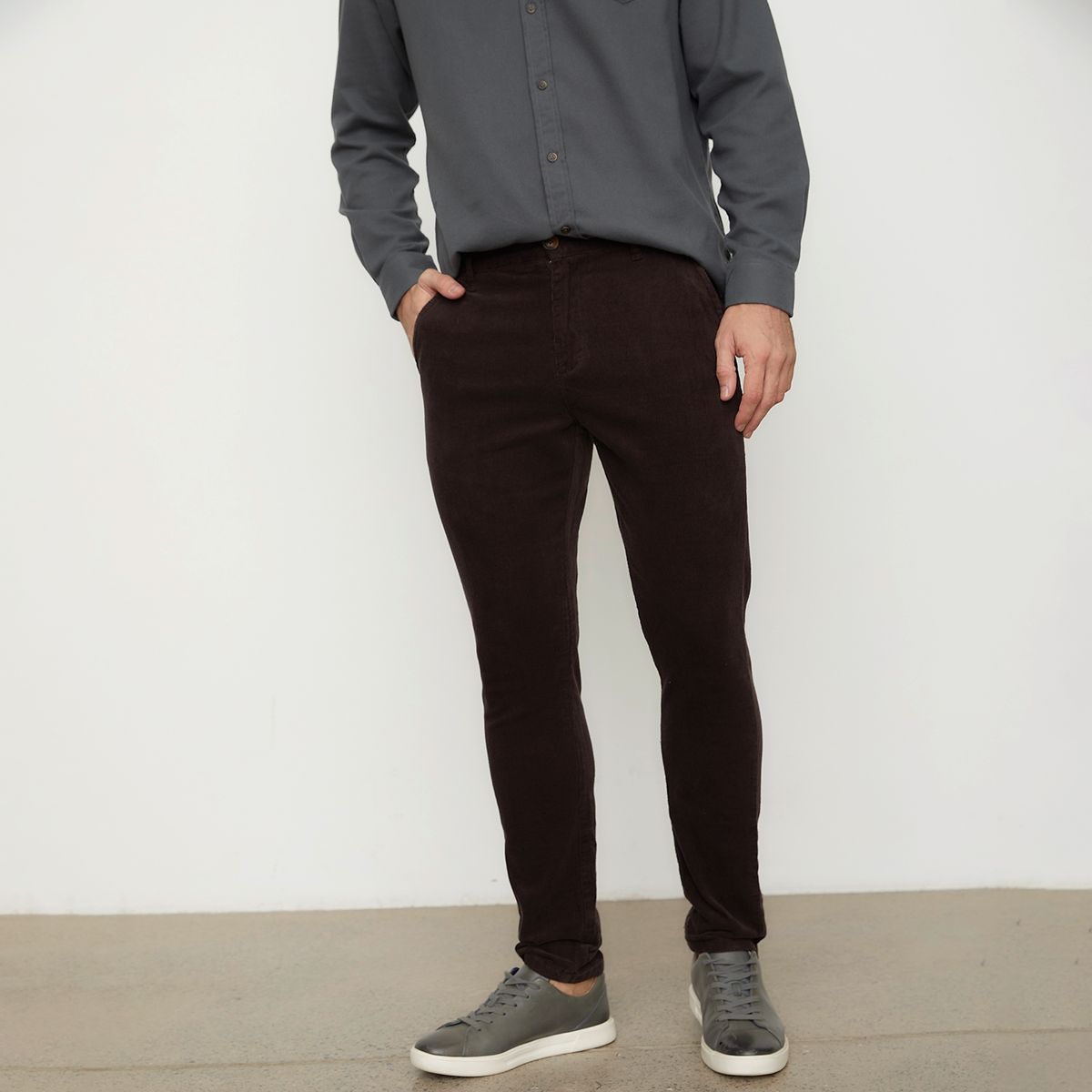 NEWPORT - Pantalón Skinny Fit Cotelé Hombre Newport