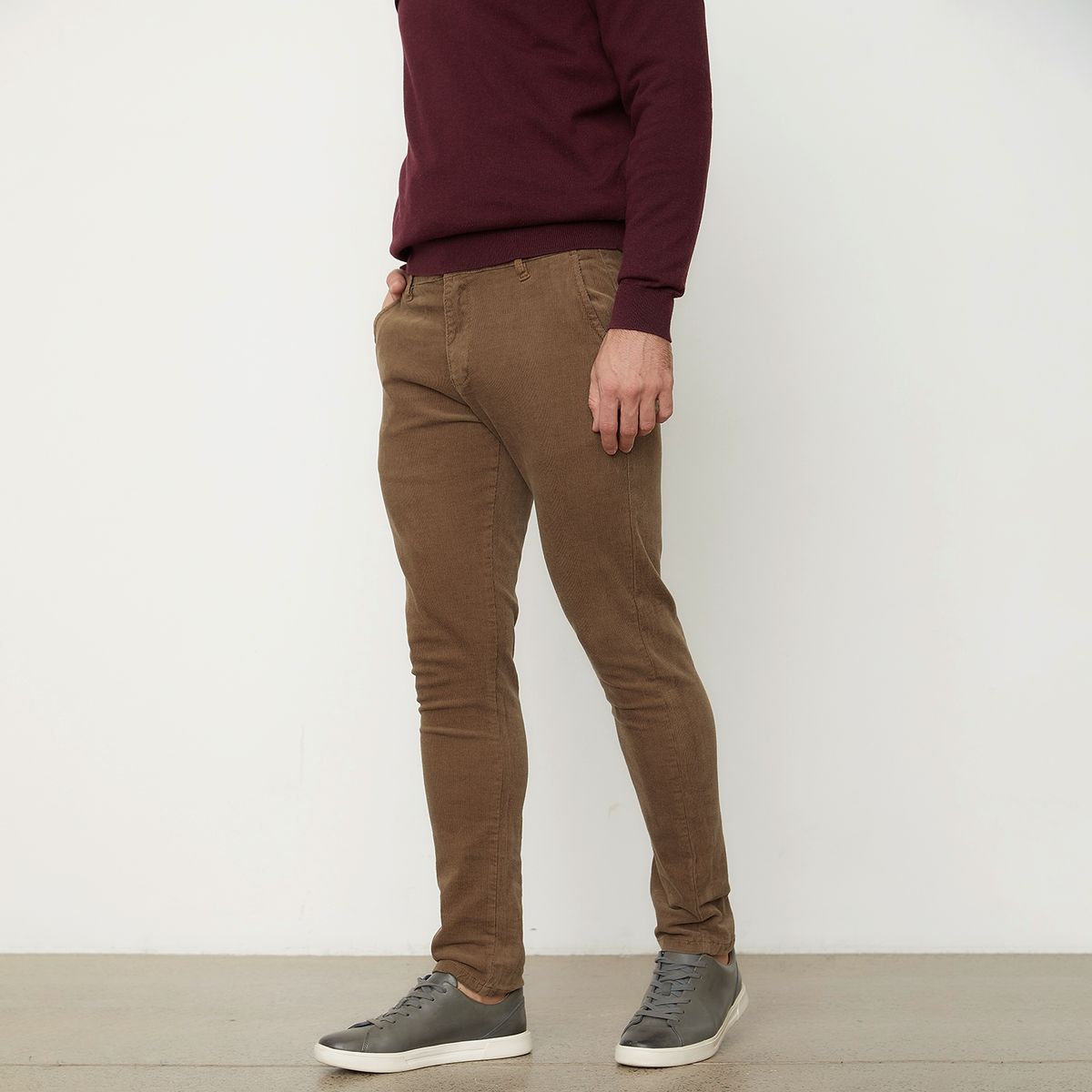 NEWPORT - Pantalón Skinny Fit Cotelé Hombre Newport