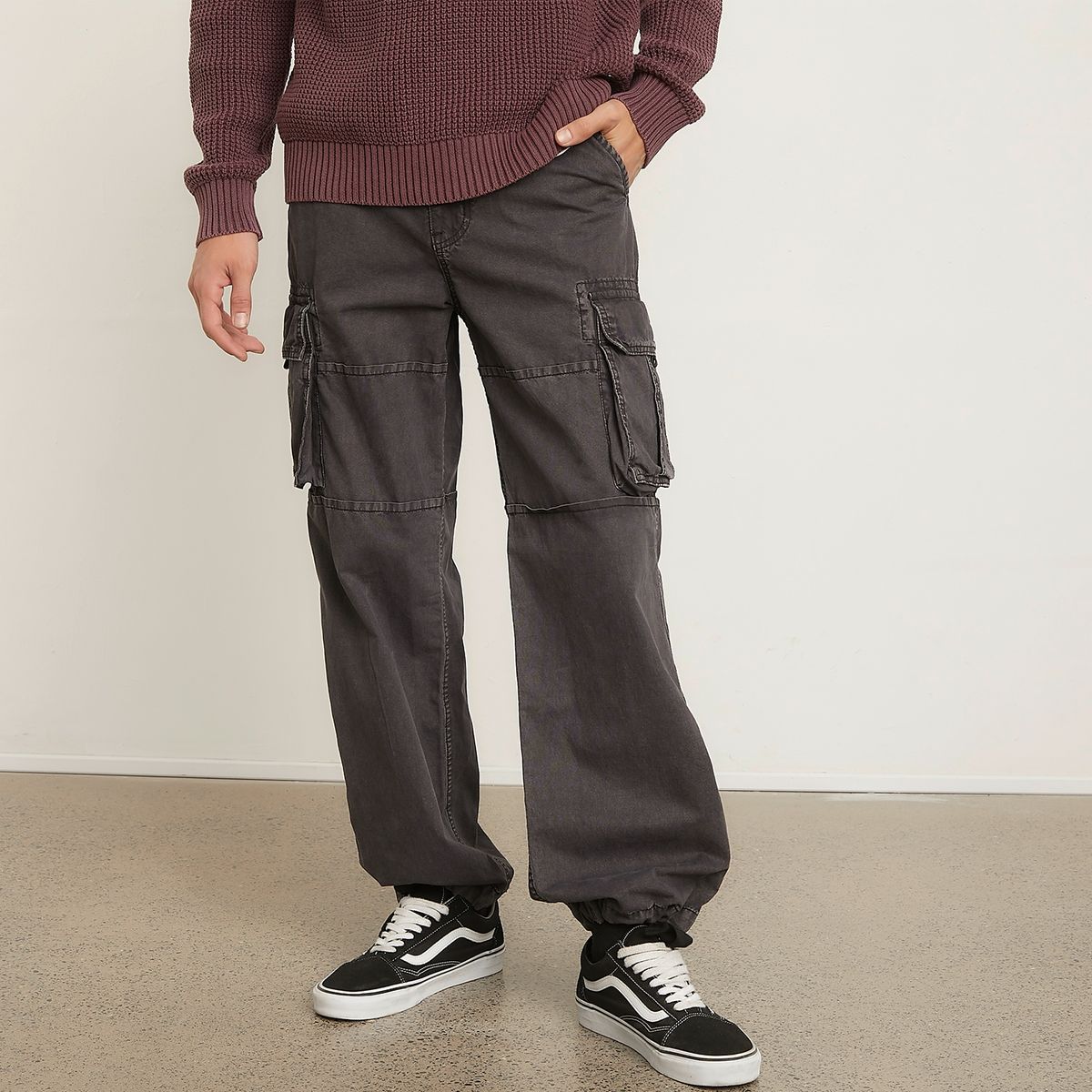 AMERICANINO - Jeans Cargo Wide Leg Hombre Americanino