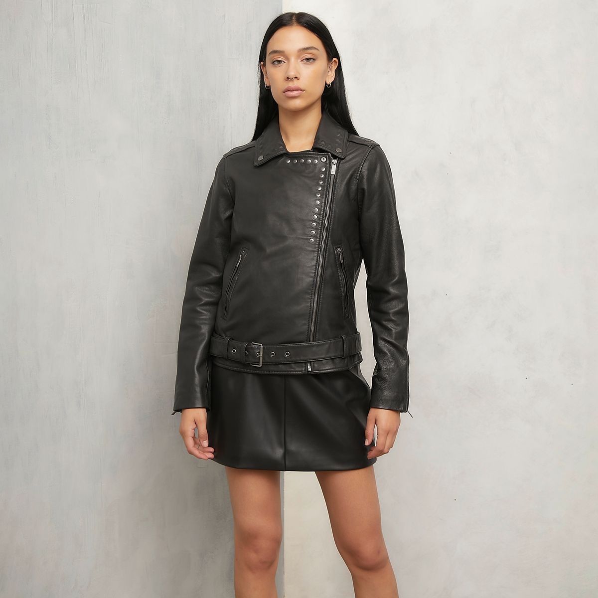 AMERICANINO - Chaqueta de Cuero Mujer Americanino