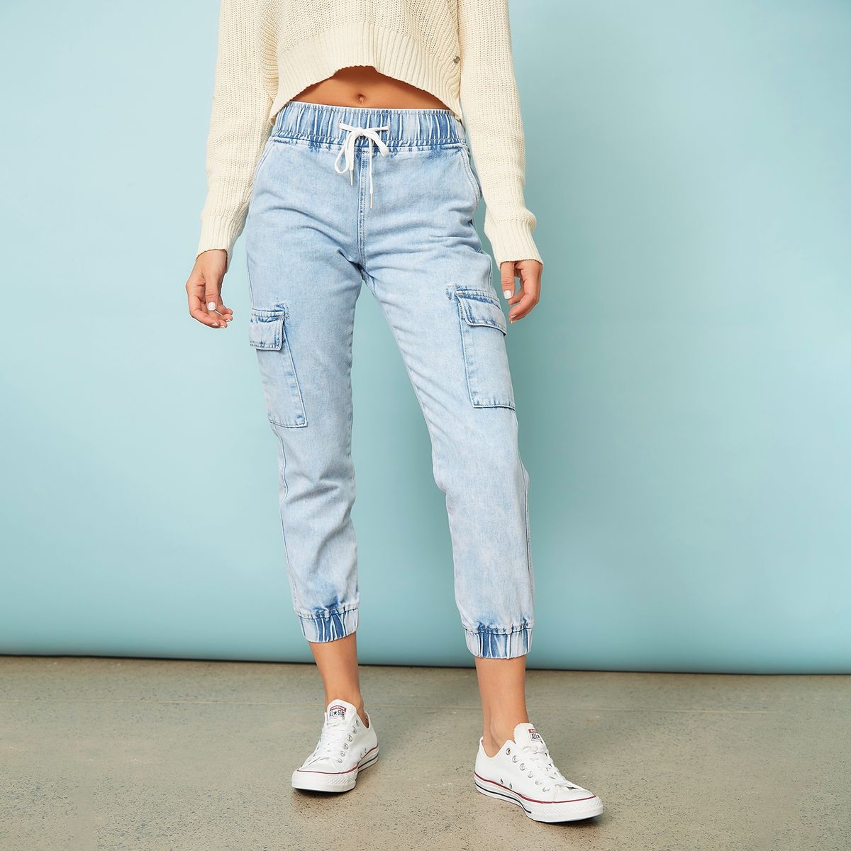 DOO AUSTRALIA - Jeans Jogger Tiro Alto Mujer Doo Australia