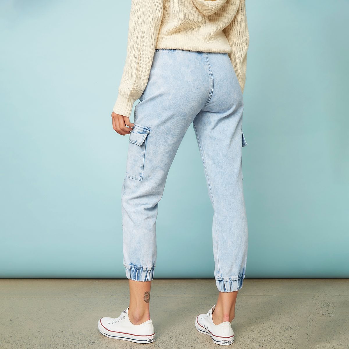 DOO AUSTRALIA - Jeans Jogger Tiro Alto Mujer Doo Australia