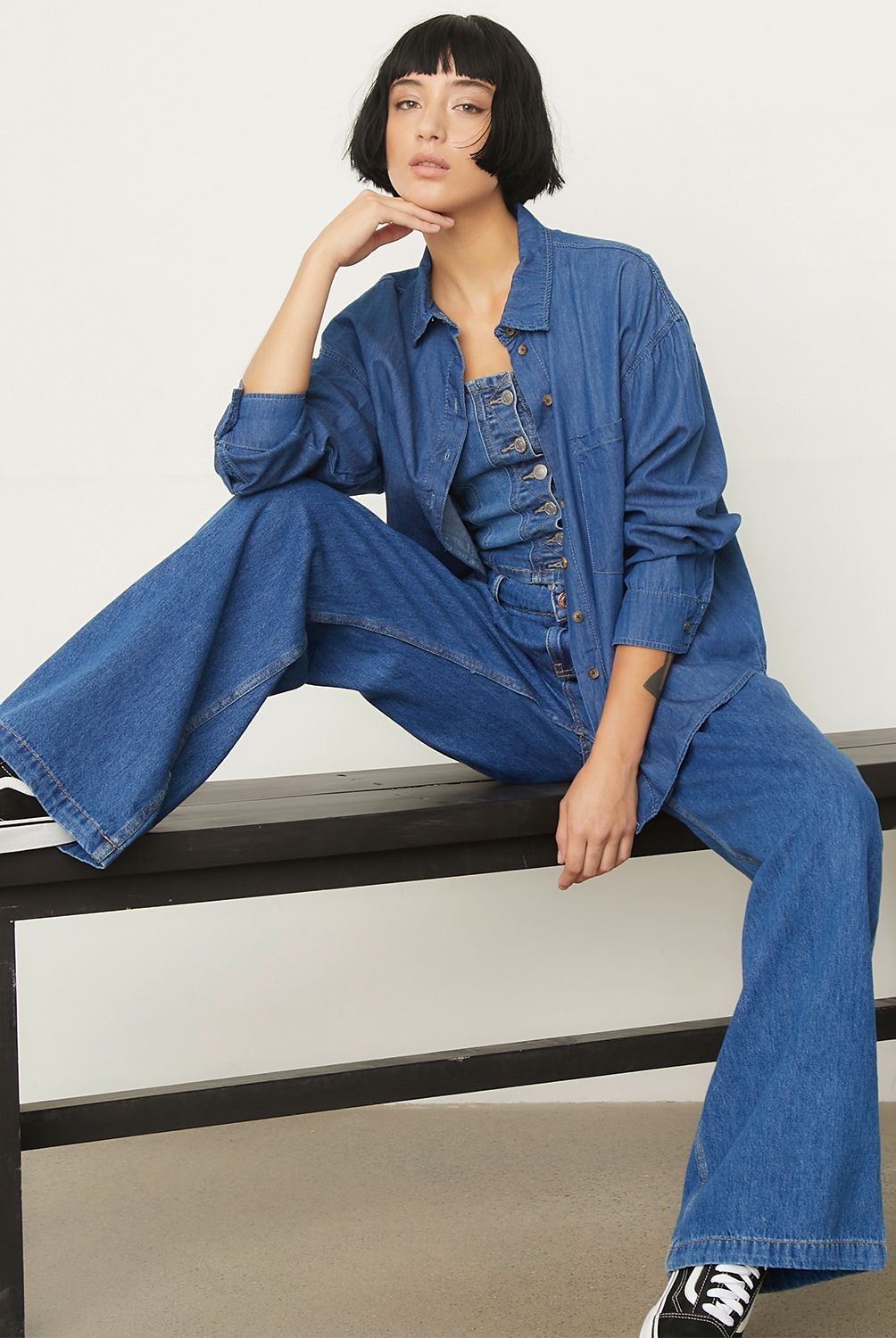 AMERICANINO - Blusa Manga Larga Mujer Americanino