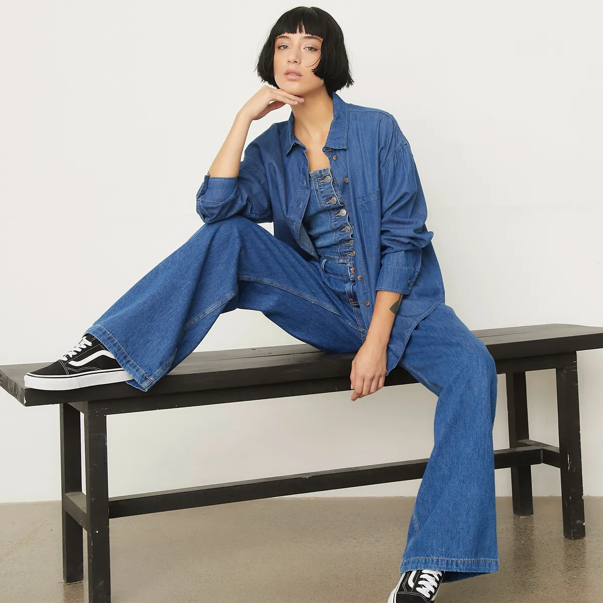 AMERICANINO - Blusa Manga Larga Mujer Americanino