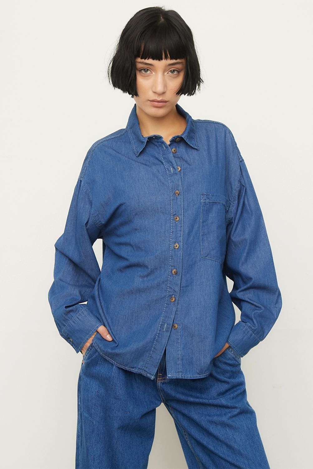 AMERICANINO - Blusa Manga Larga Mujer Americanino