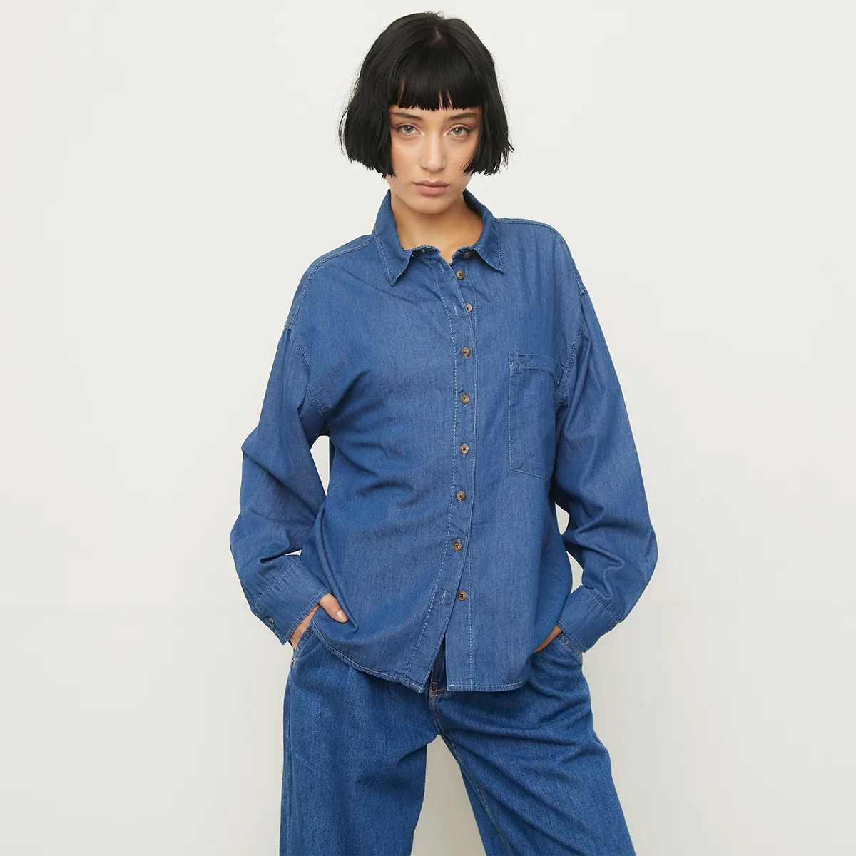 AMERICANINO - Blusa Manga Larga Mujer Americanino