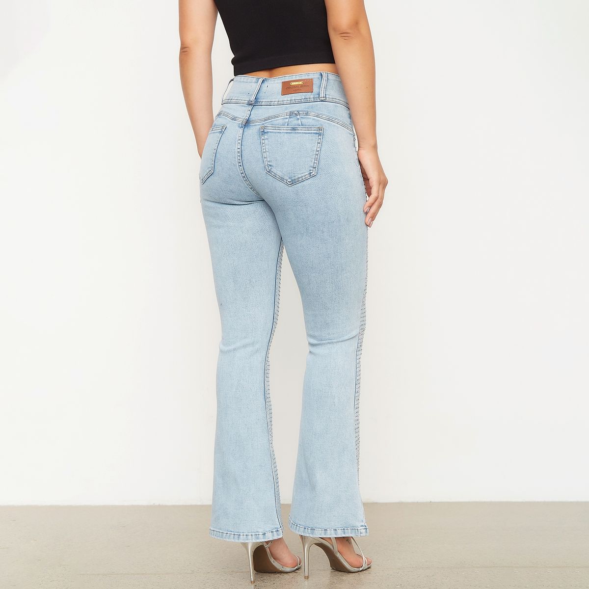 MOSSIMO - Jeans Flare Tiro Alto Mujer Mossimo