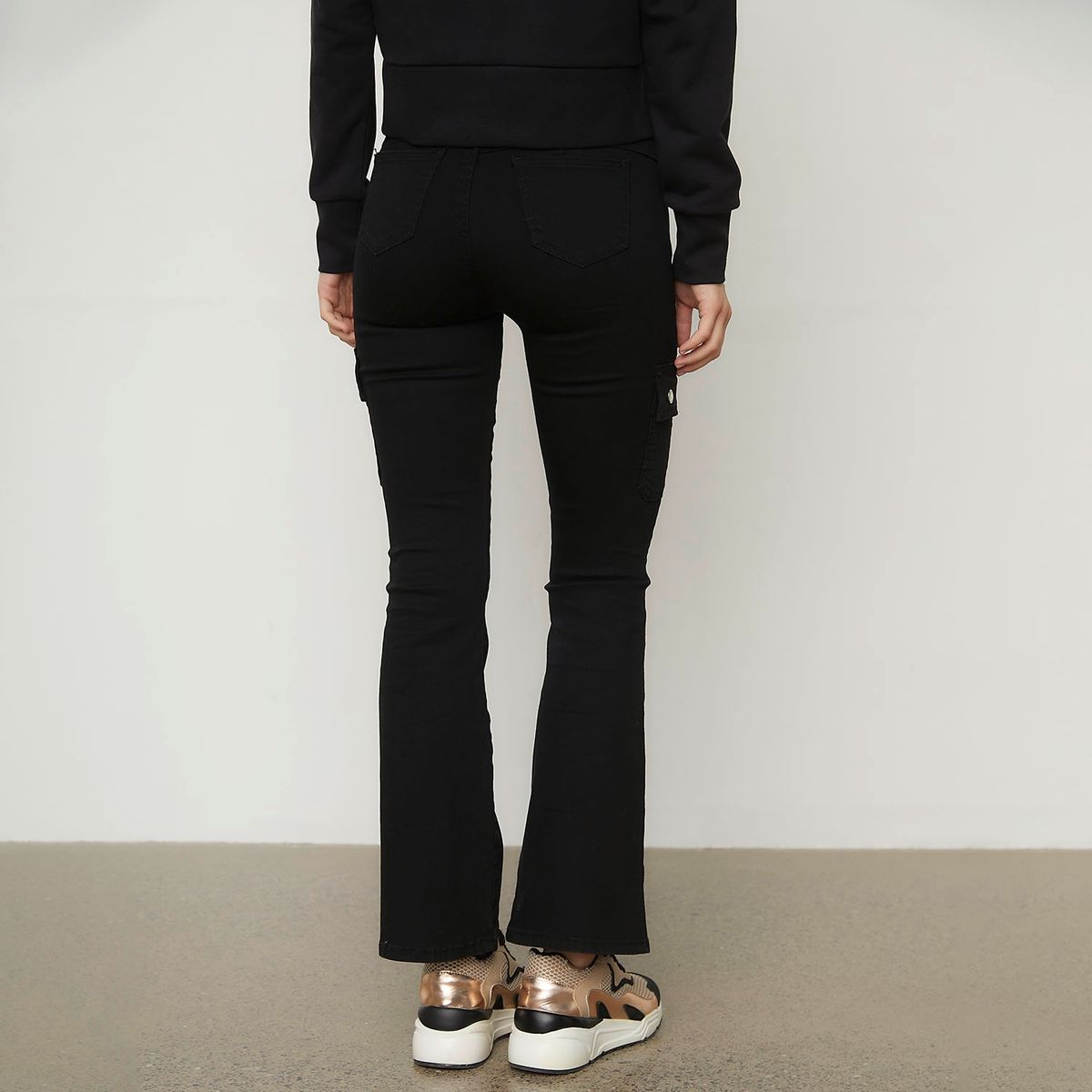 MOSSIMO - Jeans Flare Tiro Alto Mujer Mossimo