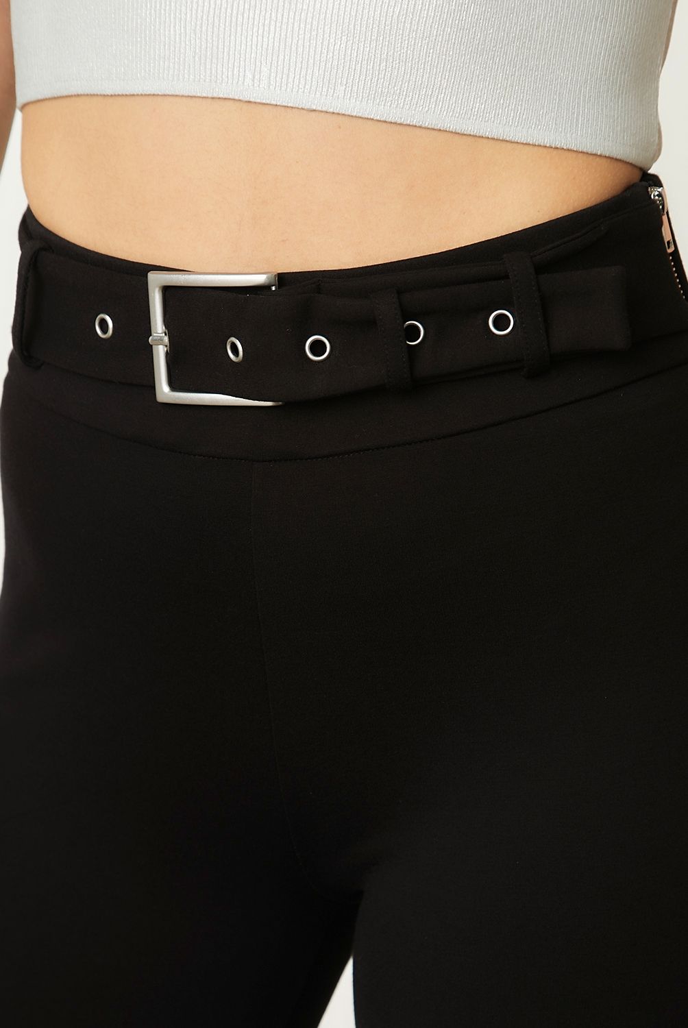 MOSSIMO - Pantalón de Buzo Flare Tiro Medio Mujer Mossimo