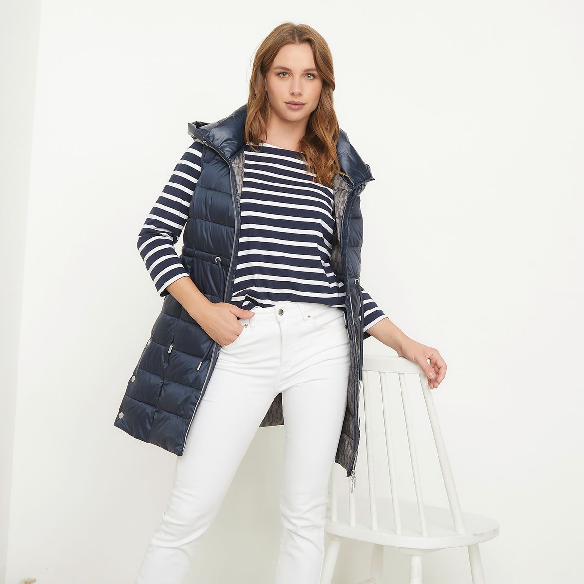 ELLE - Parka Sin Mangas Mujer Elle