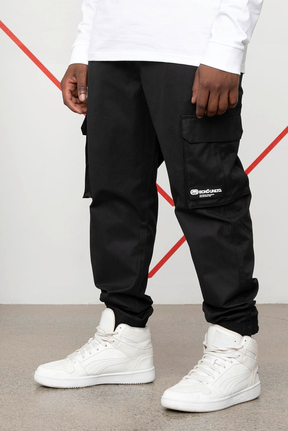 ECKO - Pantalón Cargo Slim Fit Hombre Ecko