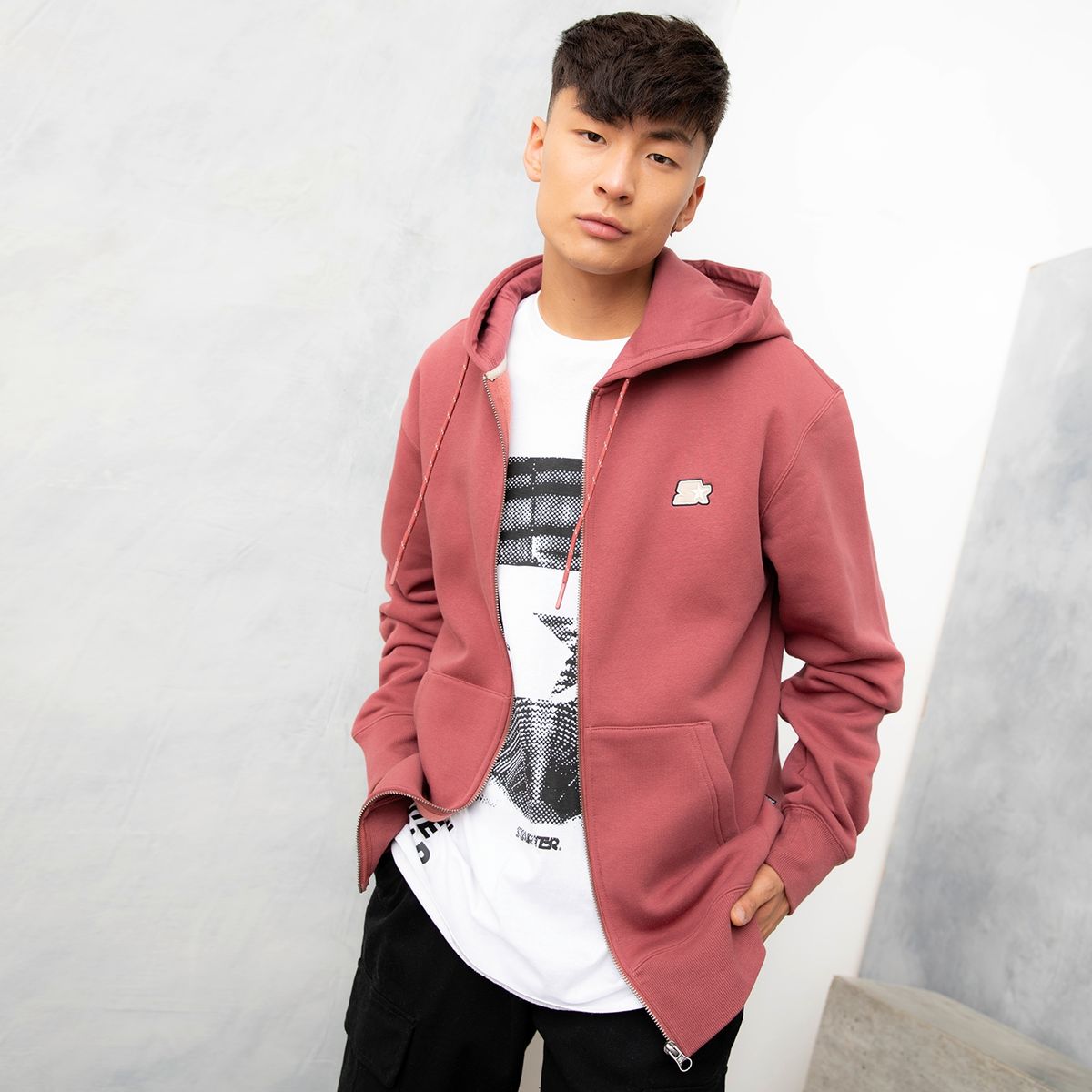 STARTER - Polerón Con Cierre Oversize Hombre Starter