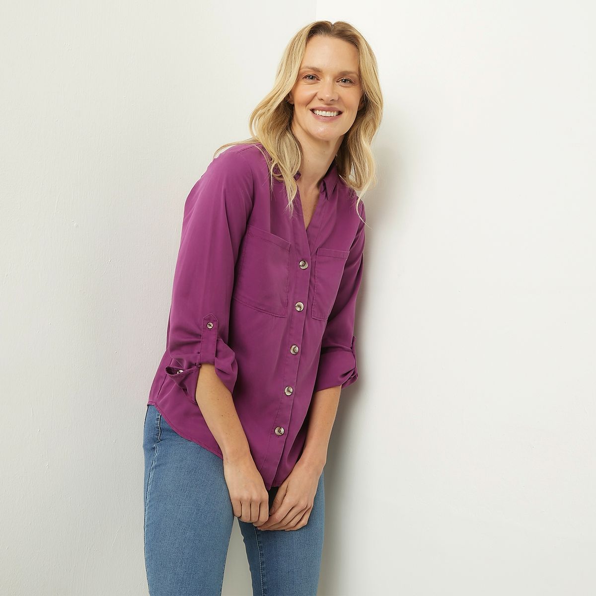 NEWPORT - Blusa Manga Larga Mujer Newport