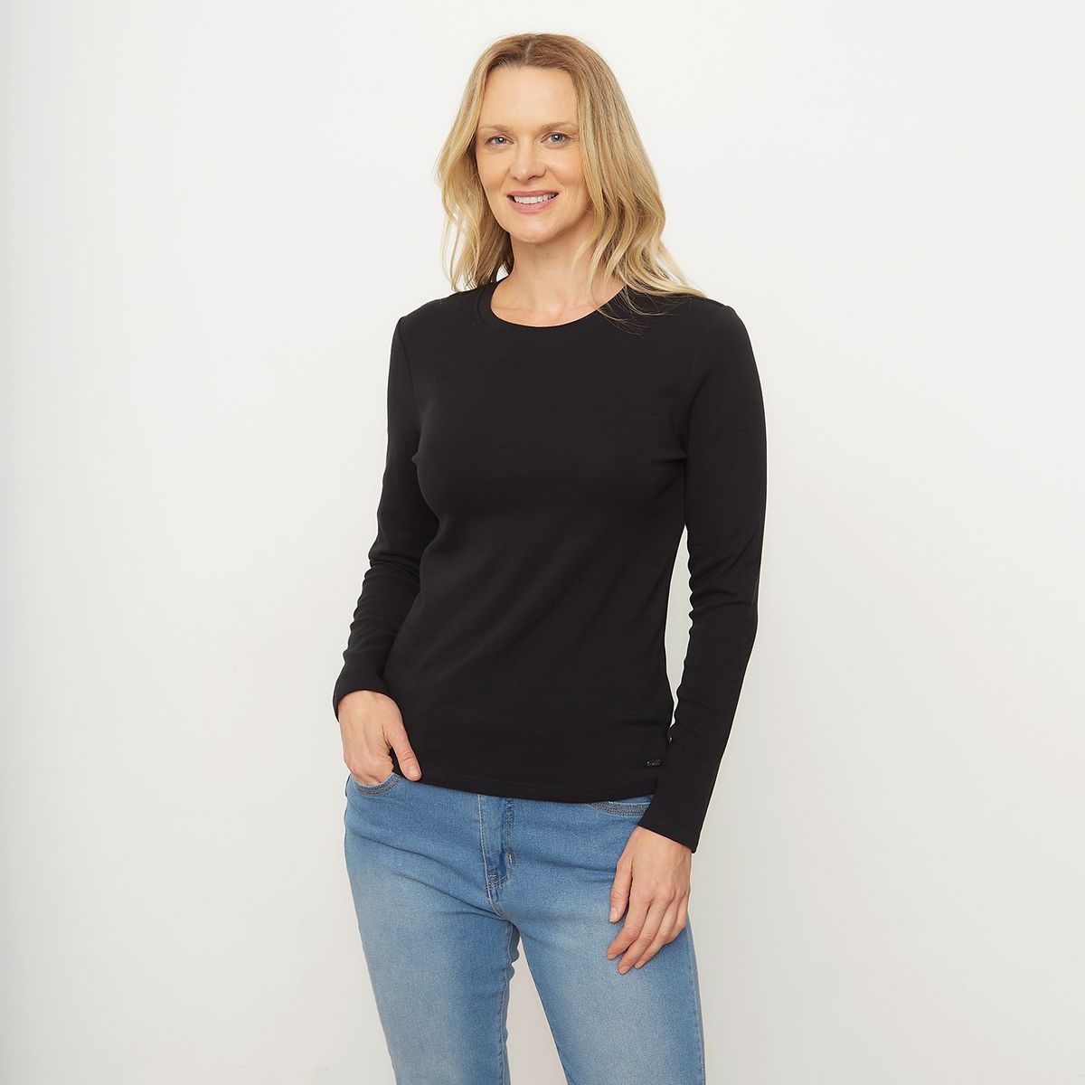 NEWPORT - Polera Manga Larga Mujer Newport