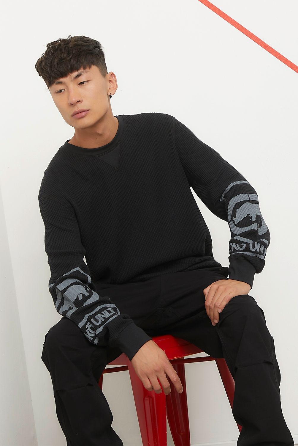 ECKO - Sweater Manga Larga Relax Hombre Ecko