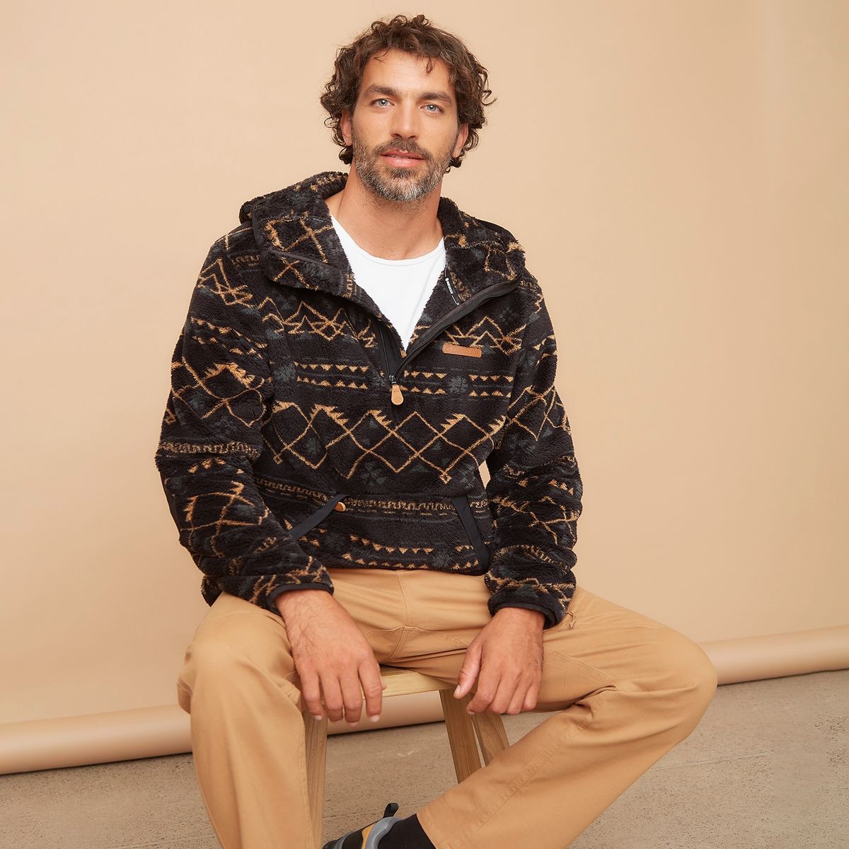 MOUNTAIN GEAR - Polerón Deportivo De Polar Hombre  Mountain Gear