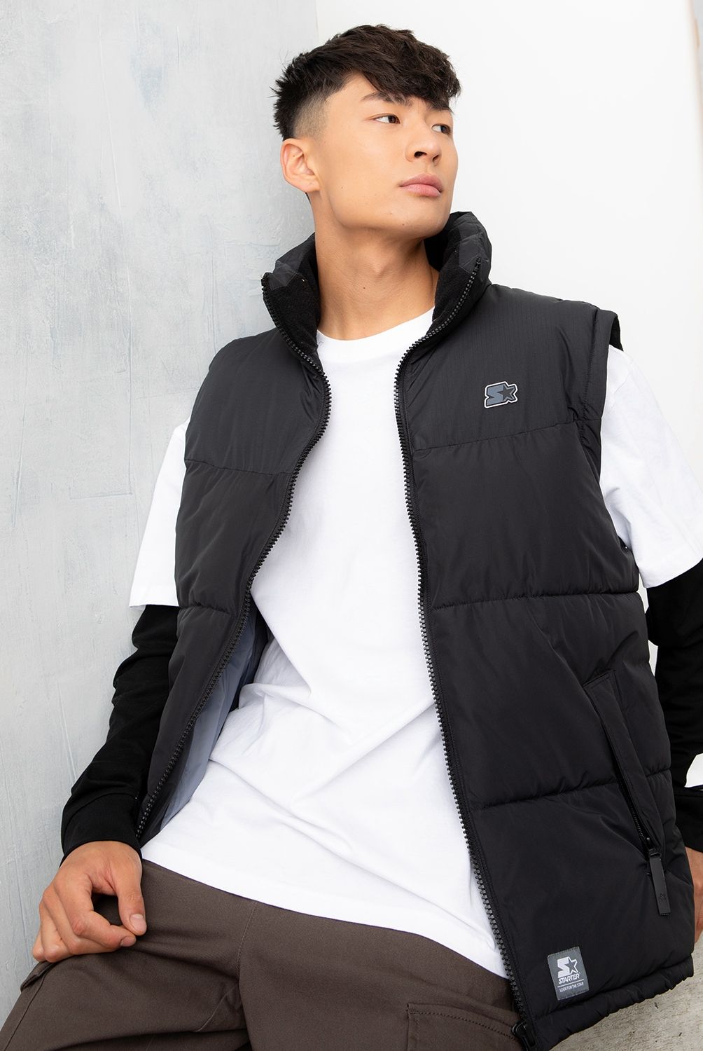 STARTER - Parka Sin Mangas Puffer Outerwear Recto Hombre Starter