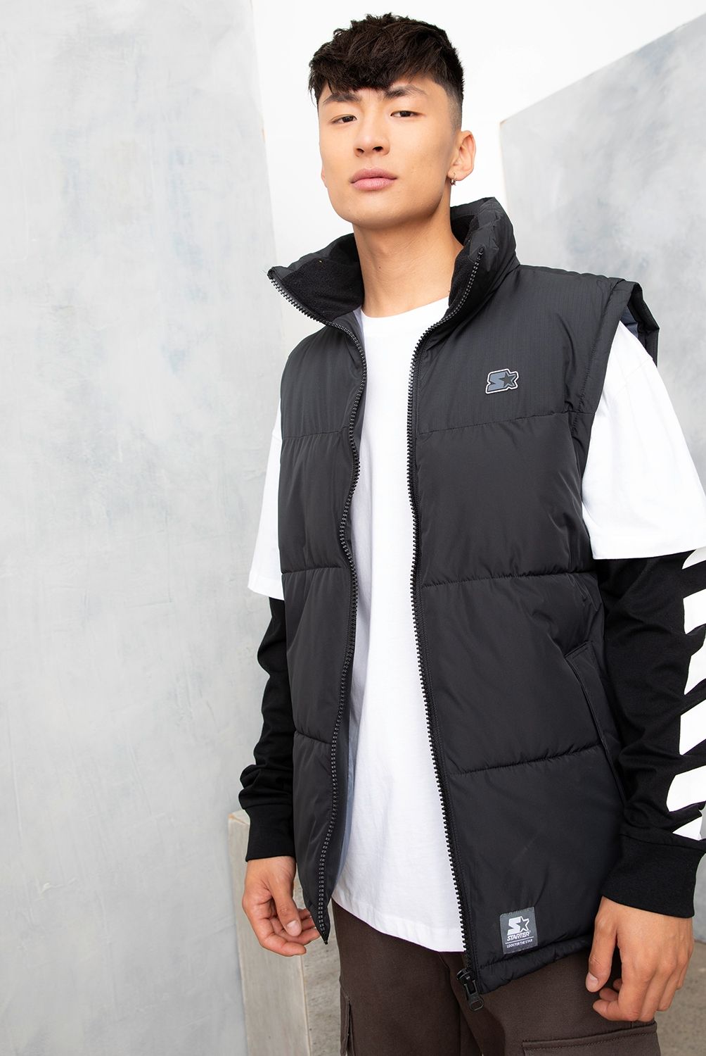 STARTER - Parka Sin Mangas Puffer Outerwear Recto Hombre Starter