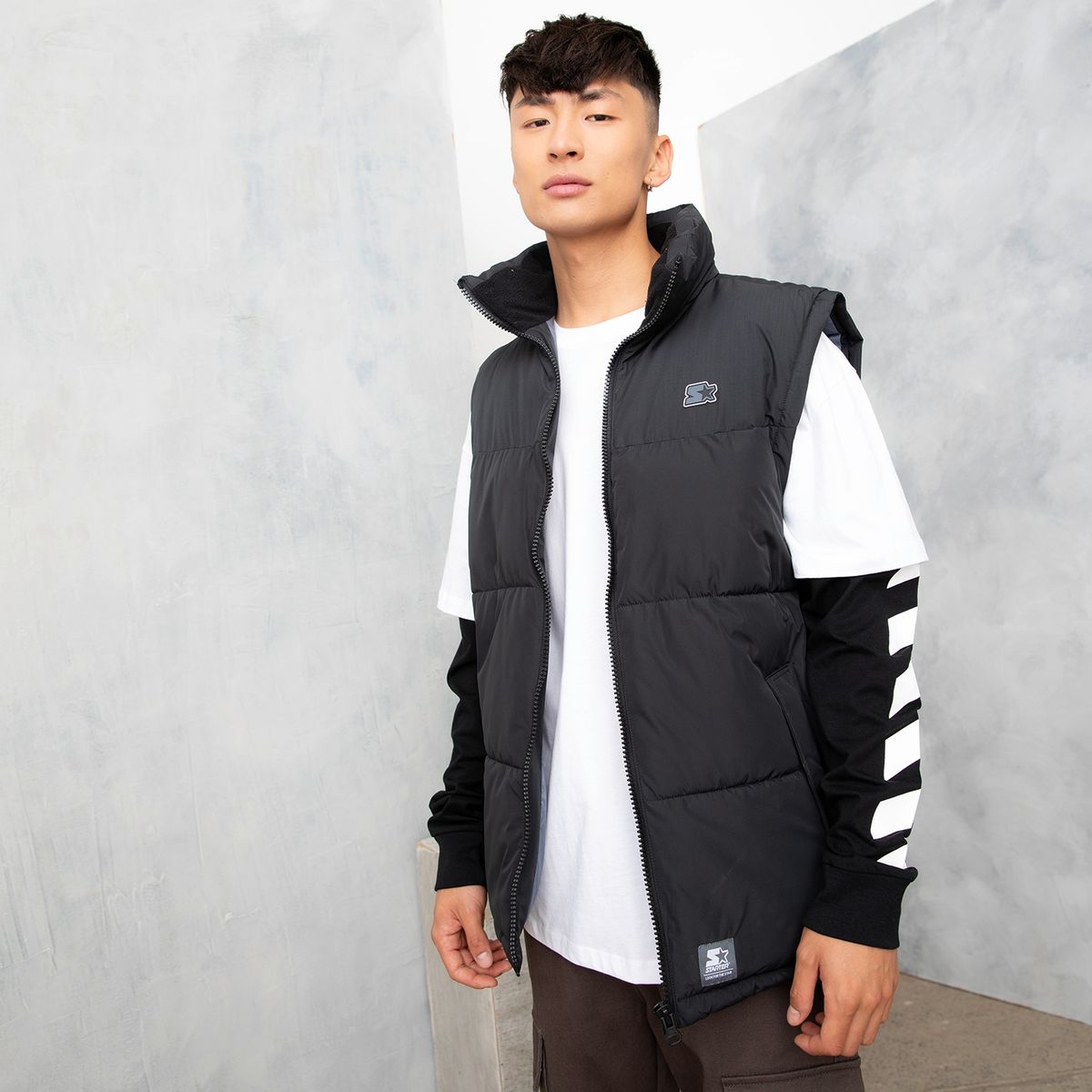 STARTER - Parka Sin Mangas Puffer Outerwear Recto Hombre Starter