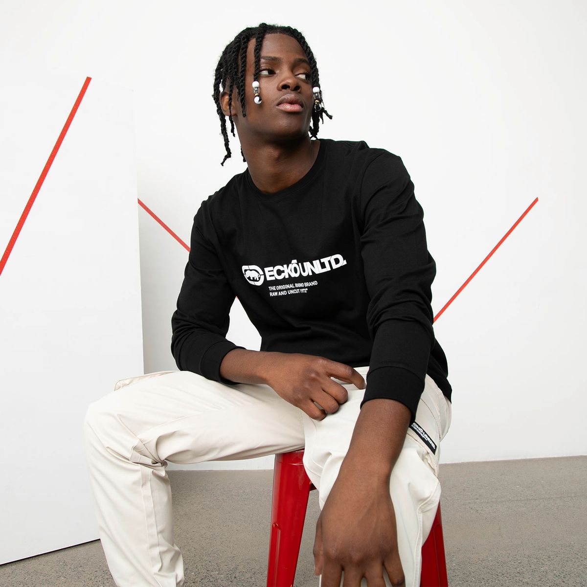 ECKO - Polera Manga Larga Long Fit Hombre Ecko