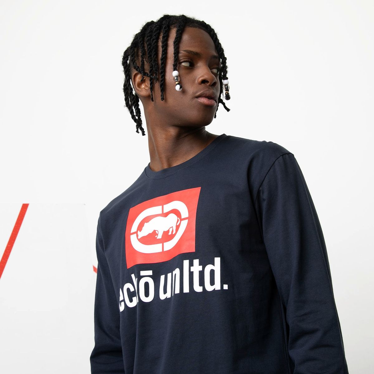 ECKO - Polera Manga Larga Long Fit Hombre Ecko