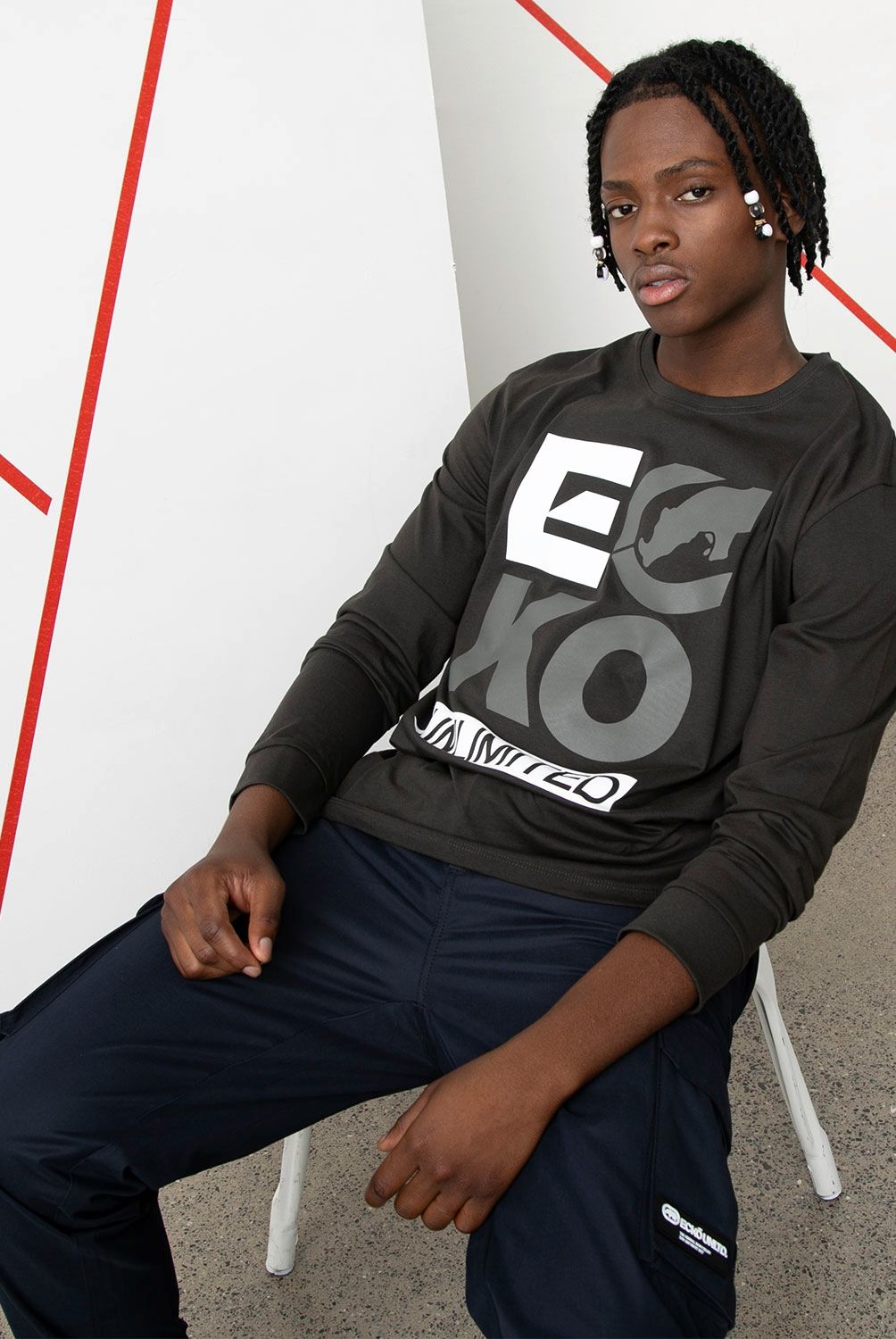 ECKO - Polera Manga Larga Long Fit Hombre Ecko