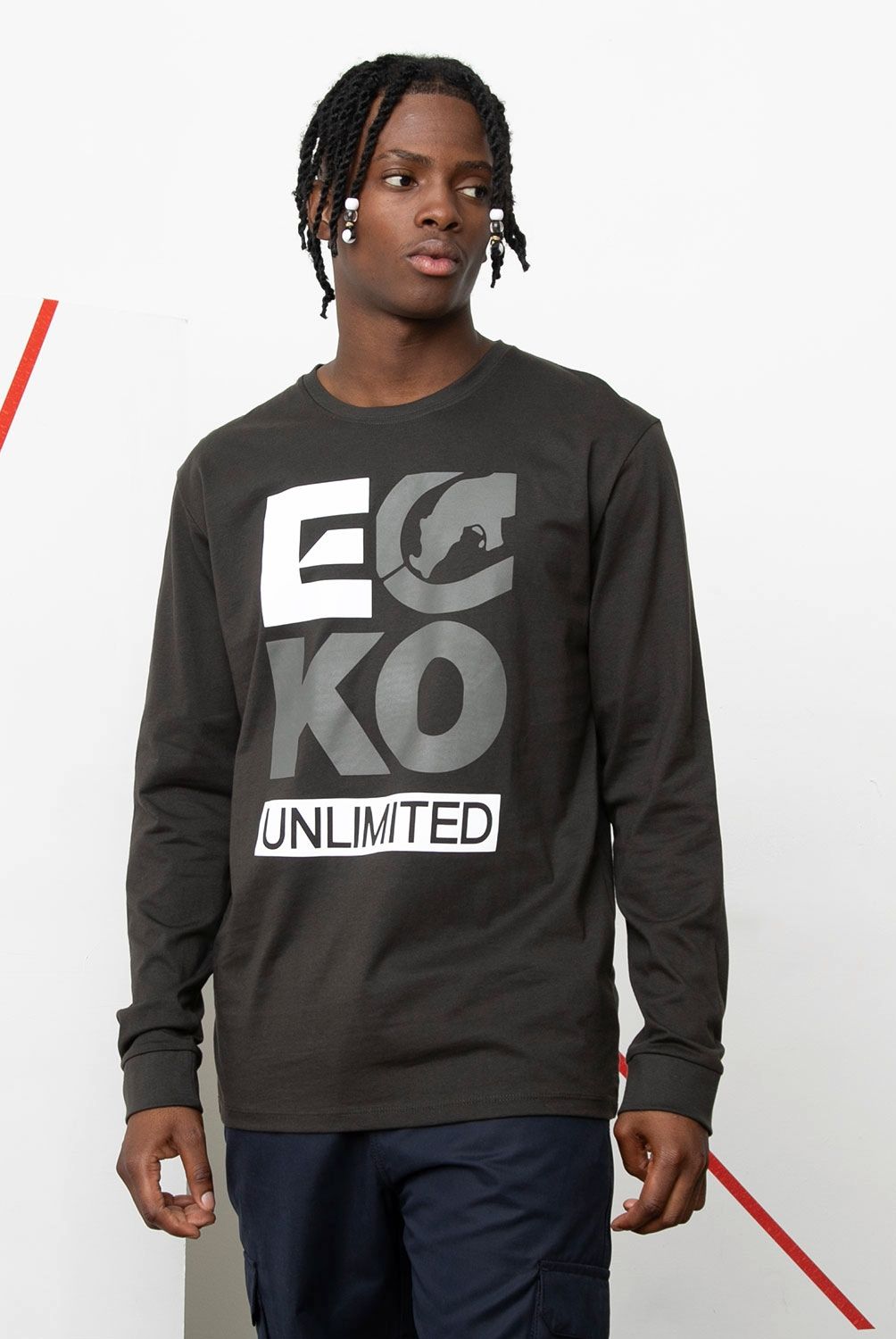 ECKO - Polera Manga Larga Long Fit Hombre Ecko