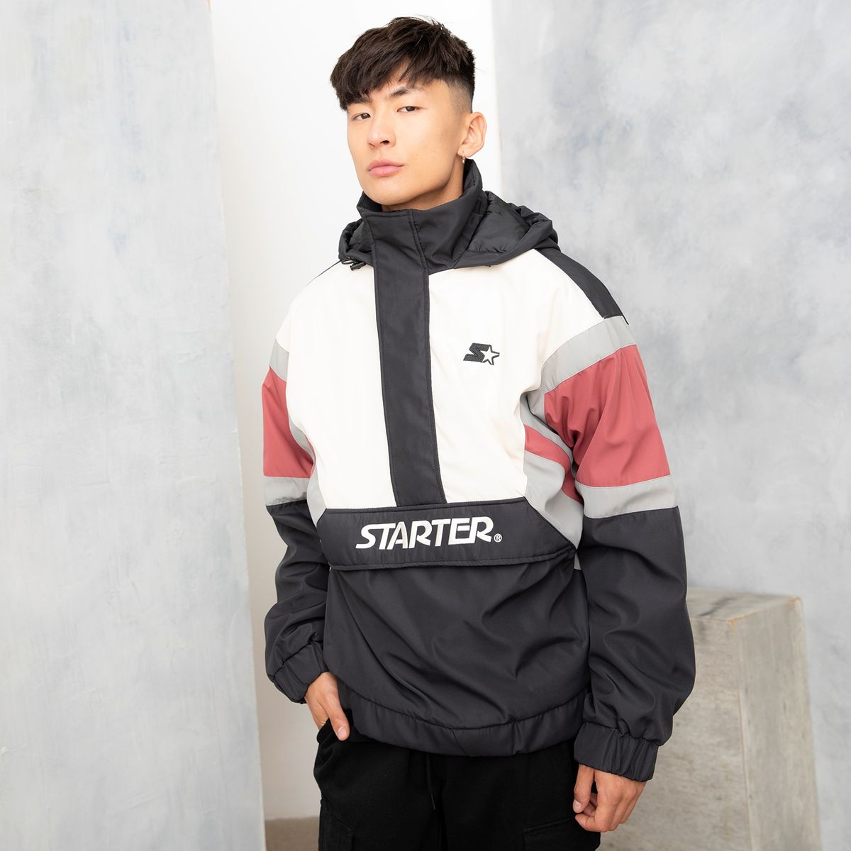 STARTER - Cortaviento Casual Recto Hombre Starter