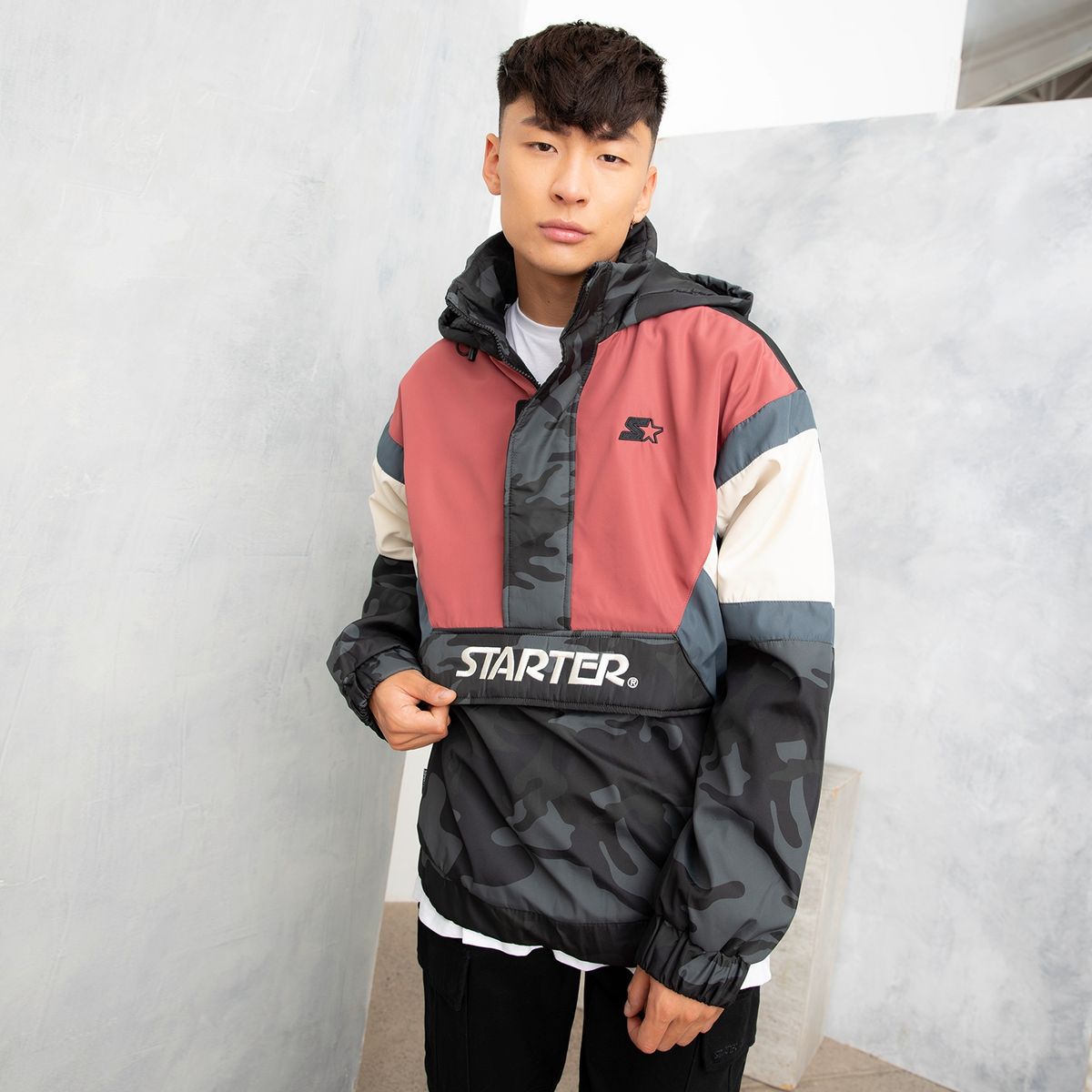 STARTER - Cortaviento Casual Recto Hombre Starter