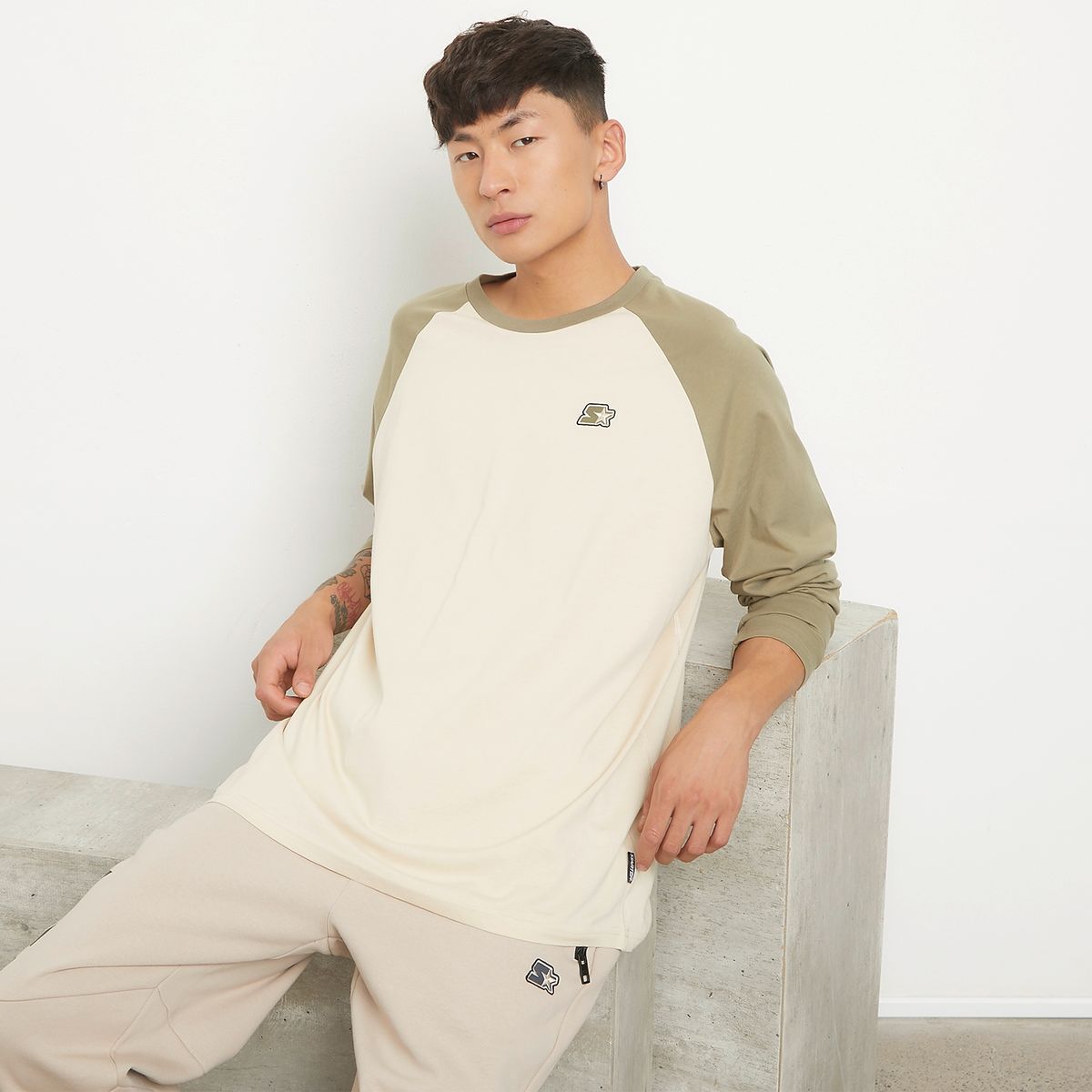 STARTER - Polera Manga Larga Relax Hombre Starter