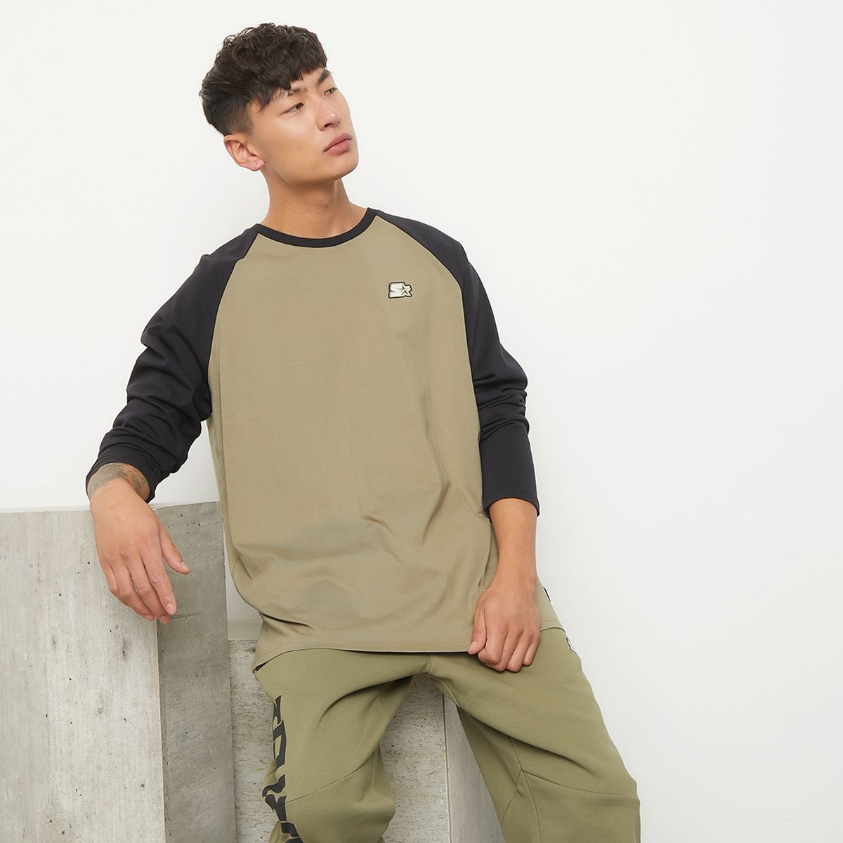 STARTER - Polera Manga Larga Relax Hombre Starter