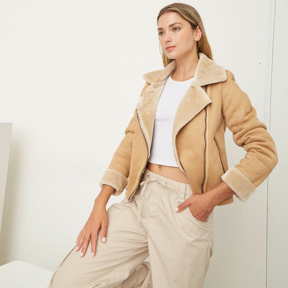 SYBILLA - Chaquetón Aviadora Mujer Sybilla